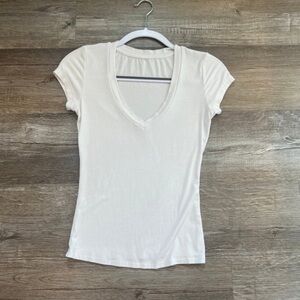White Fitted Tee
